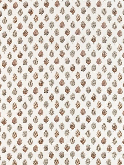Sanderson Pine Cones Furnishing Fabric, Briarwood