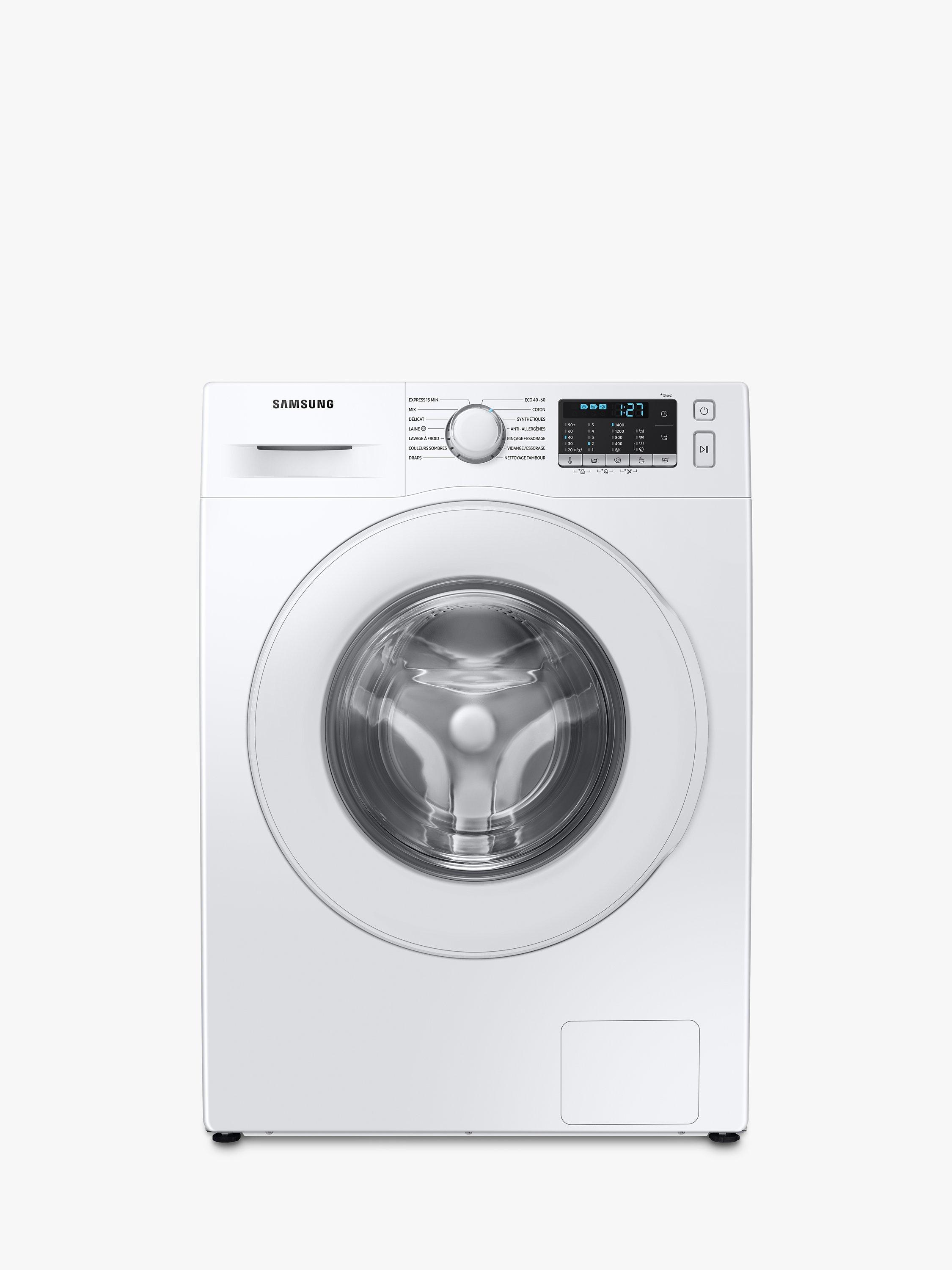 Samsung Series 5 WW90TA046TT Freestanding ecobubble™ Washing Machine, 9kg Load, 1400rpm, White