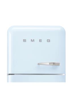 Smeg 50's Style FAB30L Freestanding 70/30 Fridge Freezer, Left-Hand Hinge - view 2, Pastel Blue