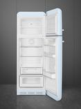 Smeg 50's Style FAB30RPB5 Freestanding 80/20 Fridge Freezer, 61cm Wide, Right-Hand Hinge