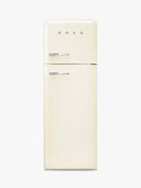 Smeg 50's Style FAB30R Freestanding 70/30 Fridge Freezer, Right-Hand Hinge, Cream