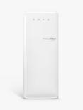 Smeg 50's Style FAB28L Freestanding Fridge with Ice Box, Left-Hand Hinge, White