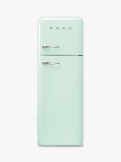 Smeg 50's Style FAB30R Freestanding 70/30 Fridge Freezer, Right-Hand Hinge, Pastel Green
