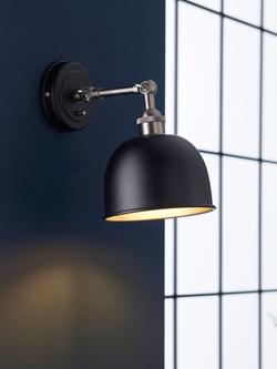 John Lewis Baldwin Wall Light - view 2, Black