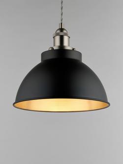 John Lewis Baldwin Pendant Ceiling Light, Black