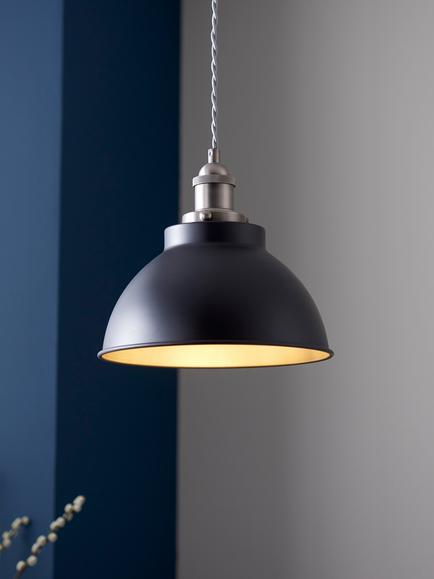 John Lewis Baldwin Pendant Ceiling Light - view 2, Black
