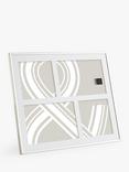 John Lewis Daya Multi-aperture Photo Frame, 4 Photo, Silver Plated