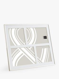 John Lewis Daya Multi-aperture Photo Frame, 4 Photo, Silver Plated, Silver Plated
