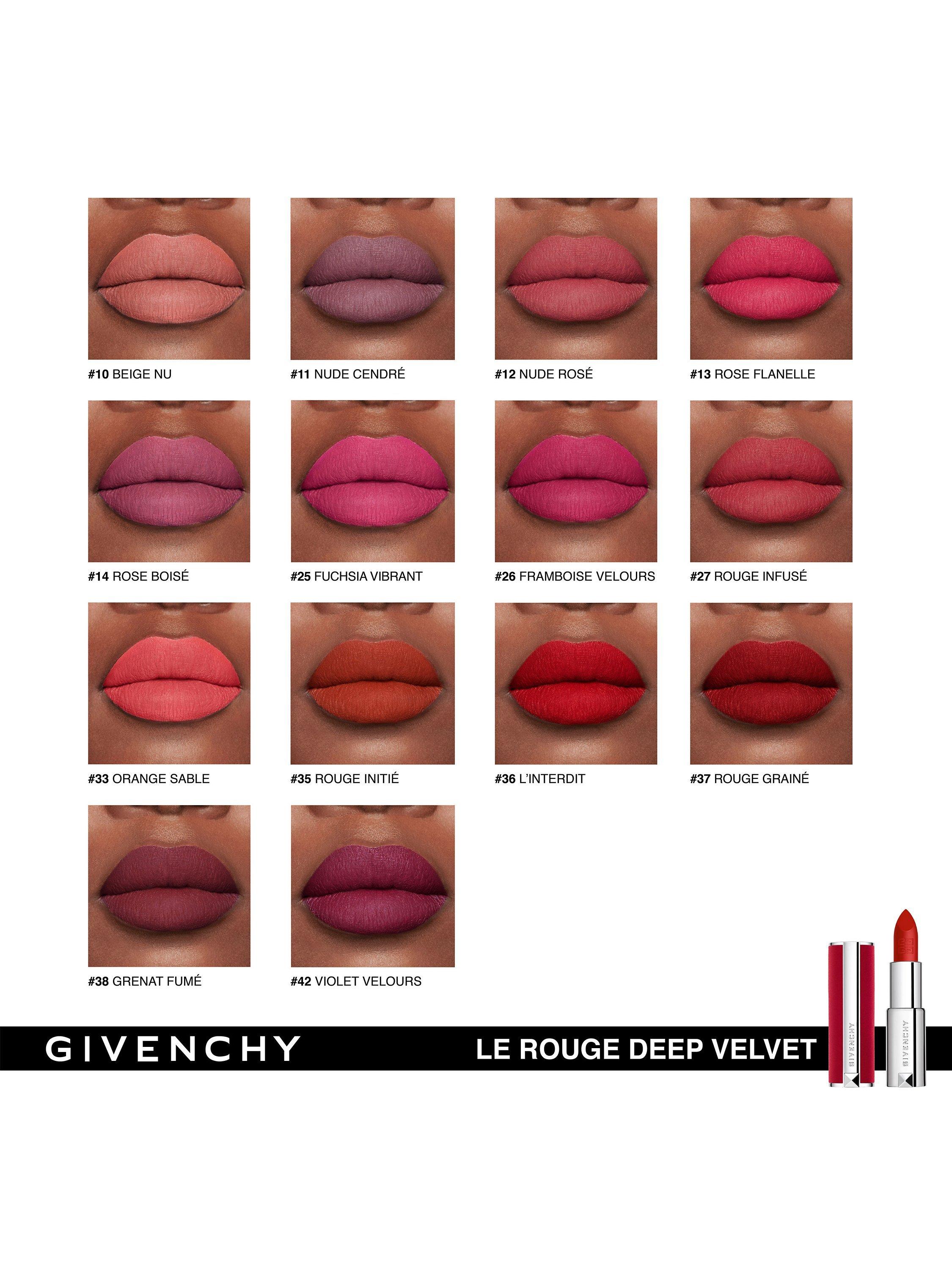 Product image 5 of 5, which shows Givenchy Le Rouge Deep Velvet Lipstick, 38 Grenat Fumé