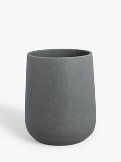 John Lewis Drift Bathroom Bin, Grey