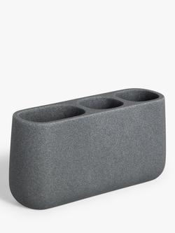 John Lewis Drift Toothbrush Holder, Grey