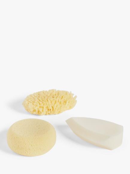 John Lewis Baby Bathing Sponge Selection, Pack of 3, 