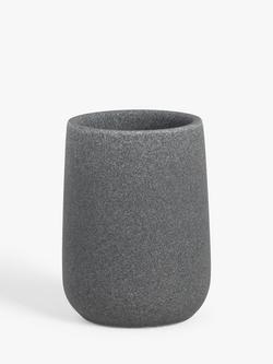 John Lewis Drift Bathroom Tumbler, Grey