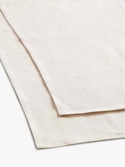 John Lewis Linen Napkins, Set of 2 - view 2, Natural