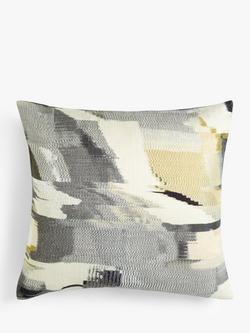 Harlequin Perspective Cushion, Charcoal/Gold