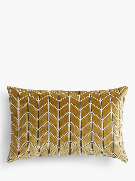Harlequin Perplex Cushion, Ochre