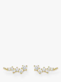 THOMAS SABO Cubic Zirconia Ear Climbers, Gold