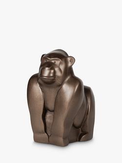 Frith Sculpture Silverback Gorilla by Adrian Tinsley , H18cm, Bronze, Bronze