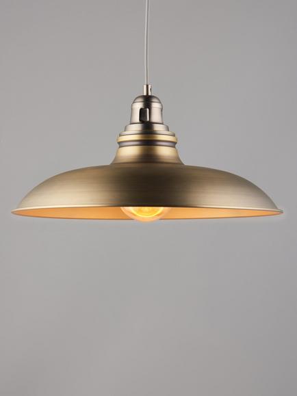 John Lewis Millhouse Ceiling Light, Antique Brass, Antique Brass