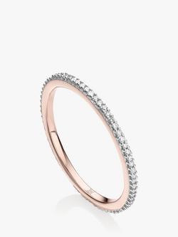 Monica Vinader Skinny Diamond Ring, Rose Gold, Rose Gold