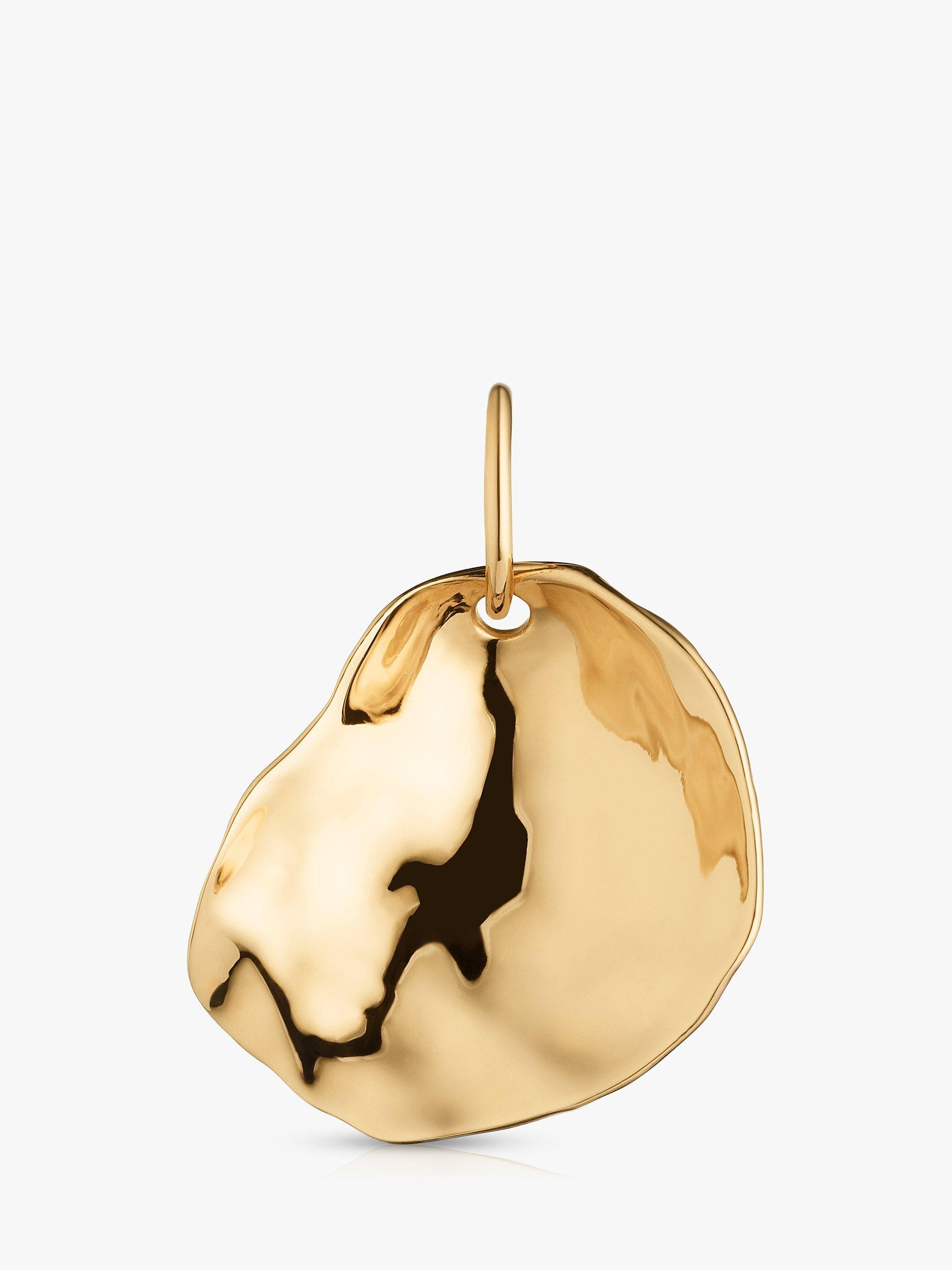 Monica Vinader Nura Shell Charm, Gold