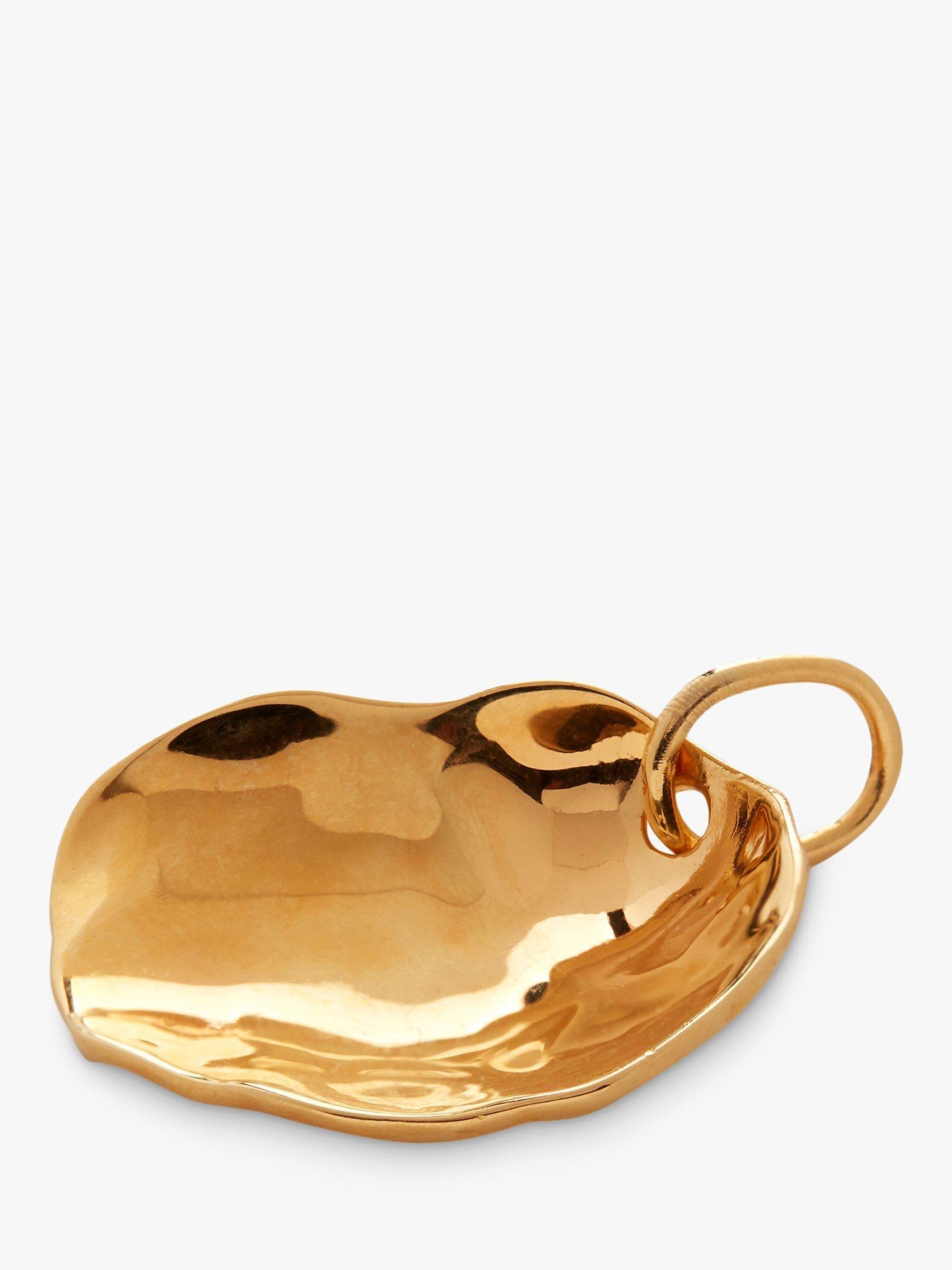 Monica Vinader Nura Shell Charm, Gold