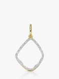 Monica Vinader Riva Hoop Diamond Charm