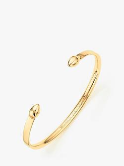 Monica Vinader Fiji Bud Open Cuff, Gold, Gold