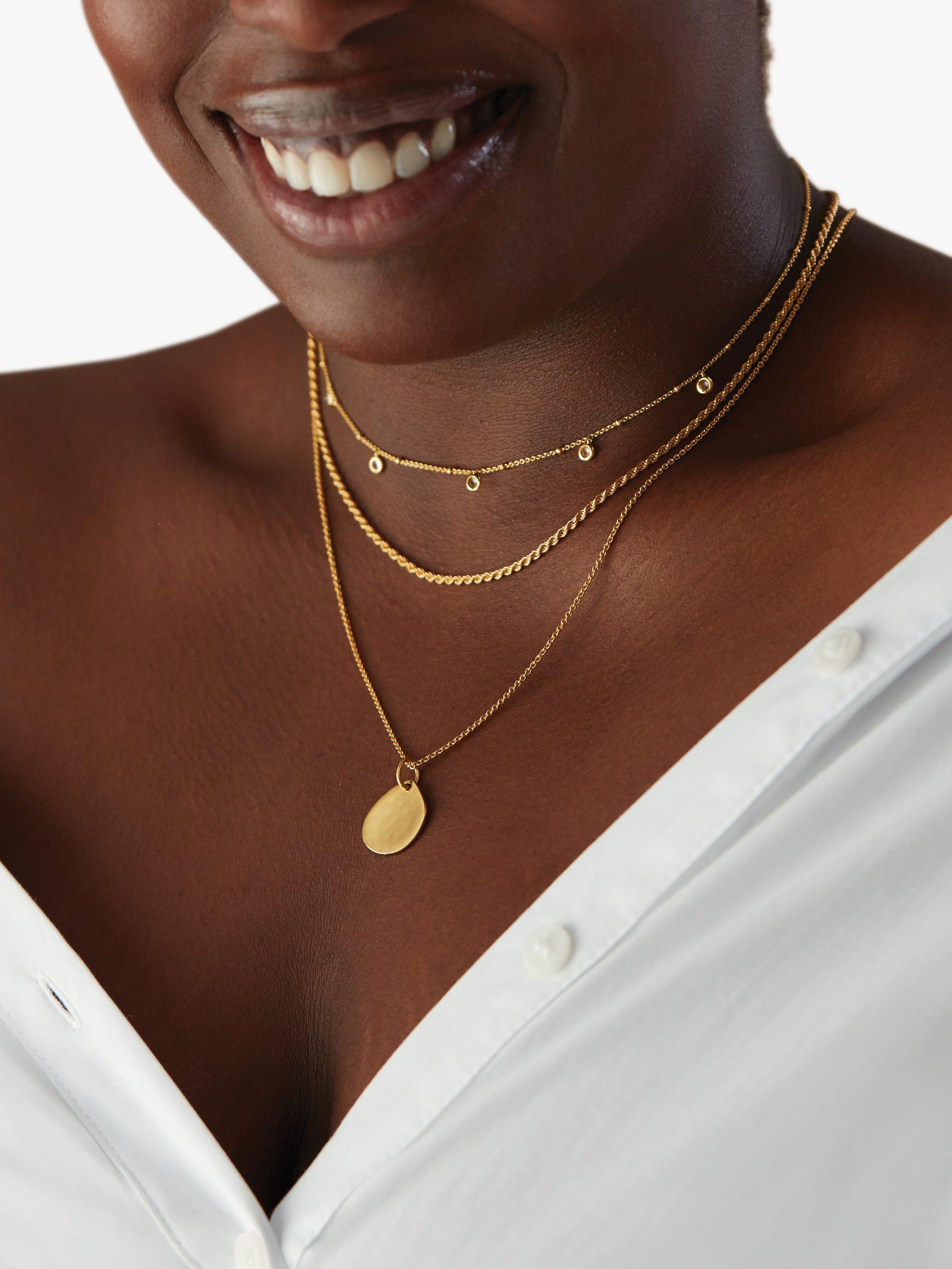 Product image 3 of 3, which shows Monica Vinader Siren Small Charm, Gold