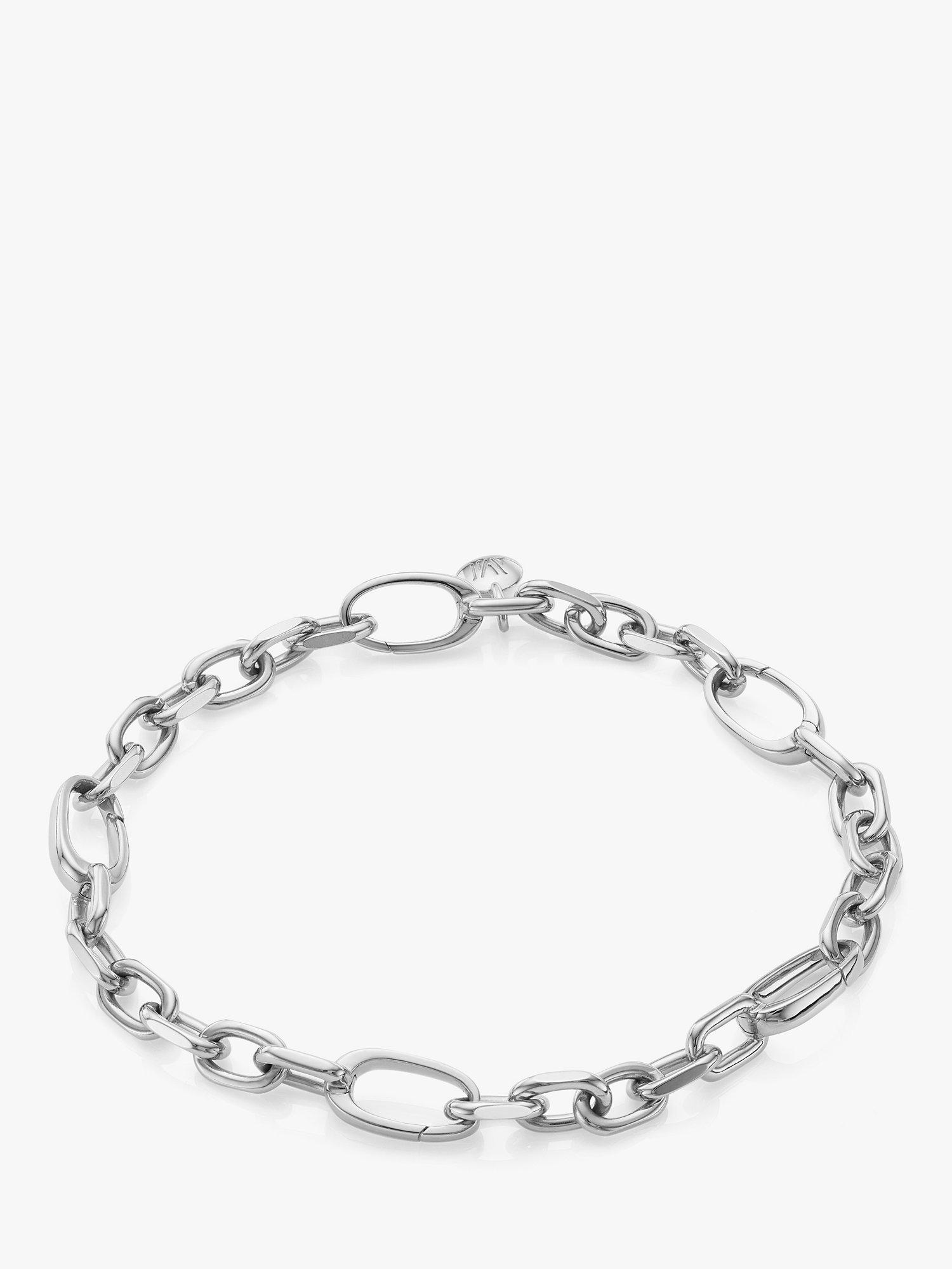 Monica Vinader Alta Mini Chain Bracelet, Silver
