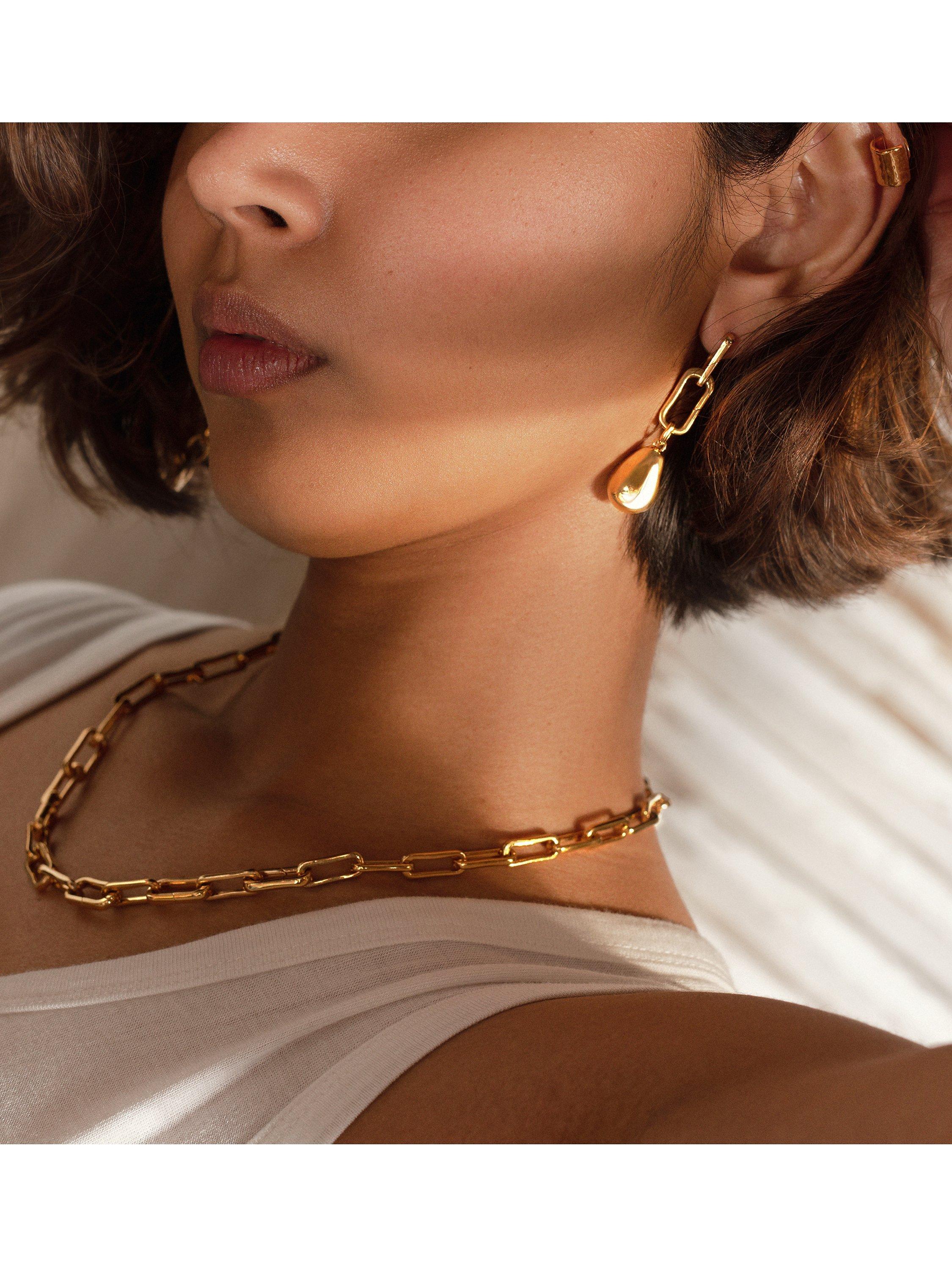 Monica Vinader Alta Capture Charm Drop Earrings