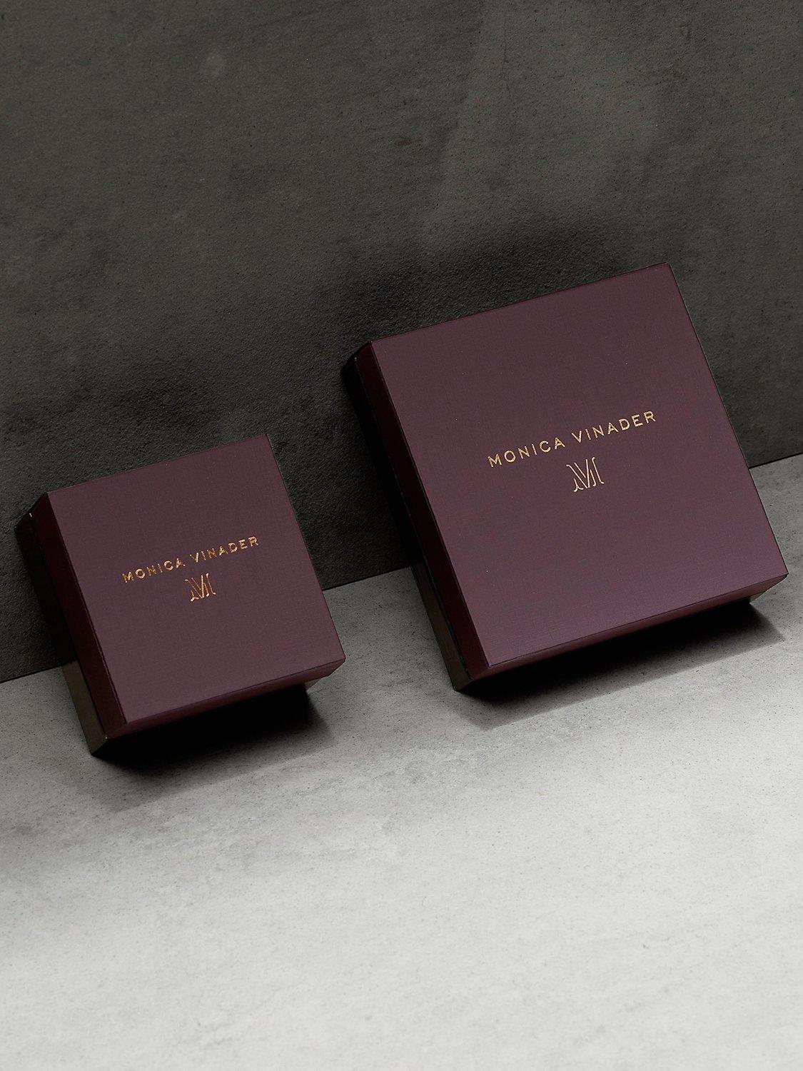 Product image 4 of 4, which shows Monica Vinader Siren Muse Large Hoop Earrings, Gold