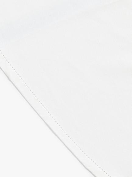 John Lewis Hem Stitch Organic Cotton Round Tablecloth, 180cm, White - view 2, White