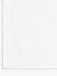 John Lewis Hem Stitch GOTS Organic Cotton Napkins, Set of 4, White