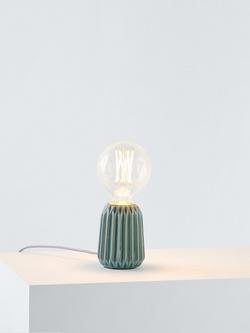 John Lewis Ceramic Bulbholder Table Lamp, Alpine