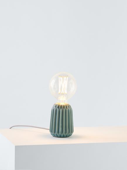 John Lewis Ceramic Bulbholder Table Lamp, Alpine