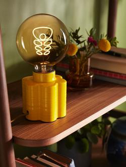 Orla Kiely Ceramic Bulbholder Table Lamp - view 2, Mustard