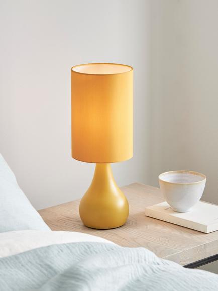John Lewis Kristy Touch Table Lamp - view 2, Ochre