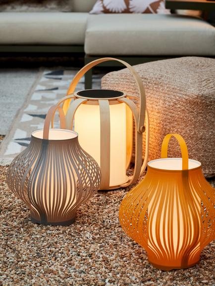 John Lewis Harmony LED Colour Changing Outdoor Lantern - view 2, Grey