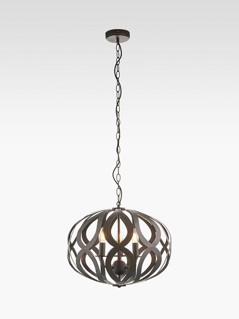 Bay Lighting Tivoli 3 Arm Ceiling Light, Antique Bronze