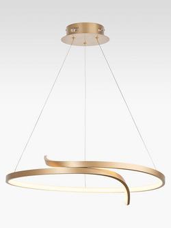 Bay Lighting Swirl LED Ceiling Light, Matt Gold