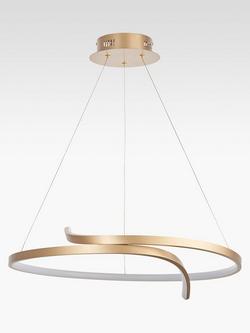 Bay Lighting Swirl LED Ceiling Light - view 2, Matt Gold