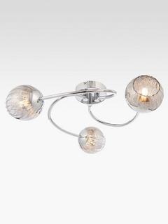 Bay Lighting Chase 3 Arm Semi Flush Ceiling Light, Chrome