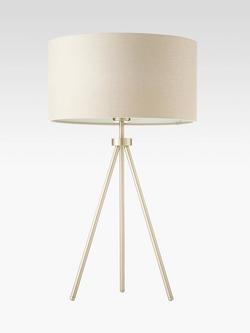 Bay Lighting Jax Tripod Table Lamp, Matt Nickel - view 2, Matt Nickel