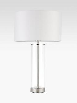 Bay Lighting Grace Glass Touch Table Lamp - view 2, Clear/Nickel