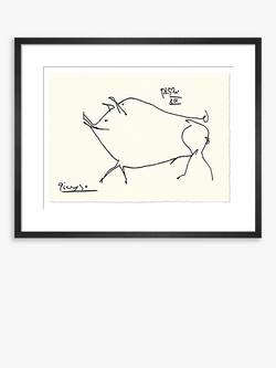 John Lewis Pablo Picasso 'Cochon' Pig Sketch Framed Print, 37 x 47cm, Black/White, Black/White