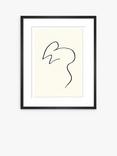 John Lewis Pablo Picasso 'Souris' Mouse Sketch Framed Print, 47 x 37cm, Black/White