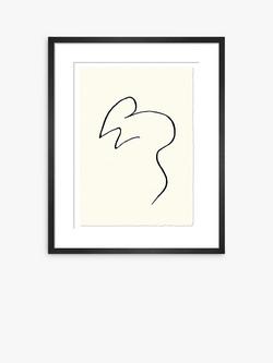 John Lewis Pablo Picasso 'Souris' Mouse Sketch Framed Print, 47 x 37cm, Black/White, Black/White