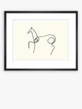 John Lewis Pablo Picasso 'Cheval' Horse Sketch Framed Print, 37 x 47cm, Black/White