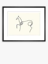 Poster D'art Flamant Rose De Picasso - Reproduction 50x60 Cm, Kunstdruck, Neuf Sous Emballage